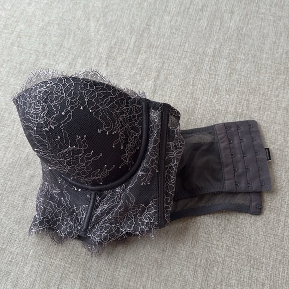 Victoria’s Secret Very Sexy Strapless Demi‎ purple lace longline corset size 36B - Picture 8 of 8